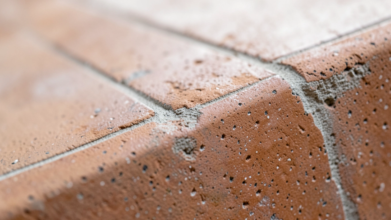 wykończenie terakoty przy ścianie