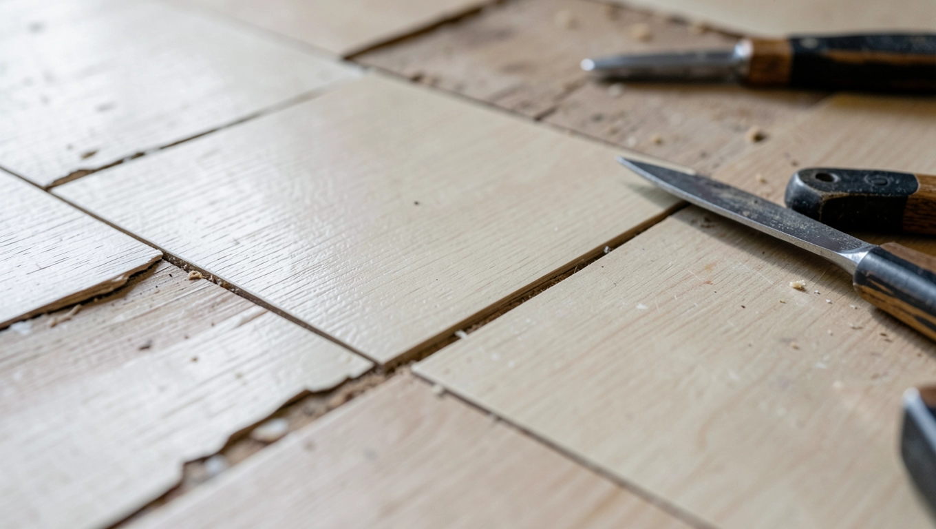 Wymiana uszkodzonego panela podłogowego