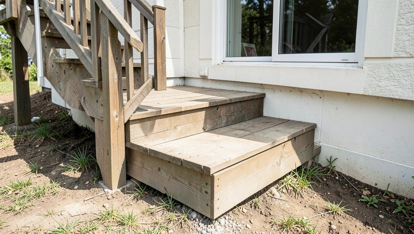 Wymiary spocznika schodów zewnętrznych