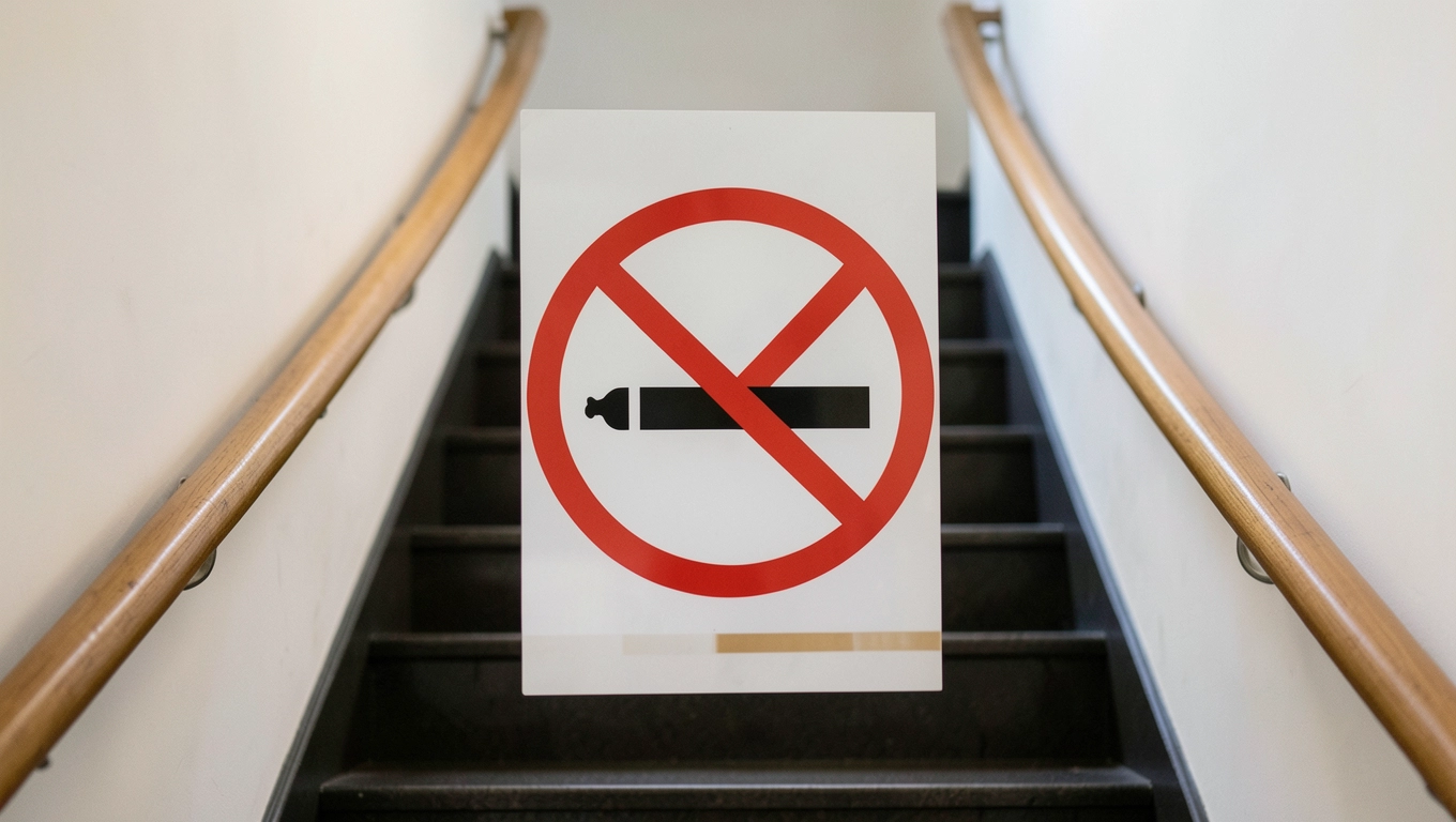 Zakaz palenia na klatce schodowej wzór
