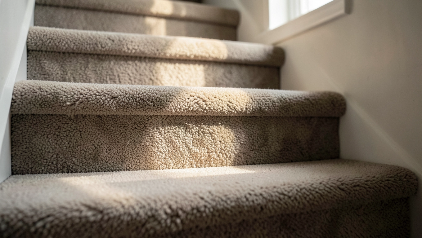 Zalety wykładziny dywanowej na schodach