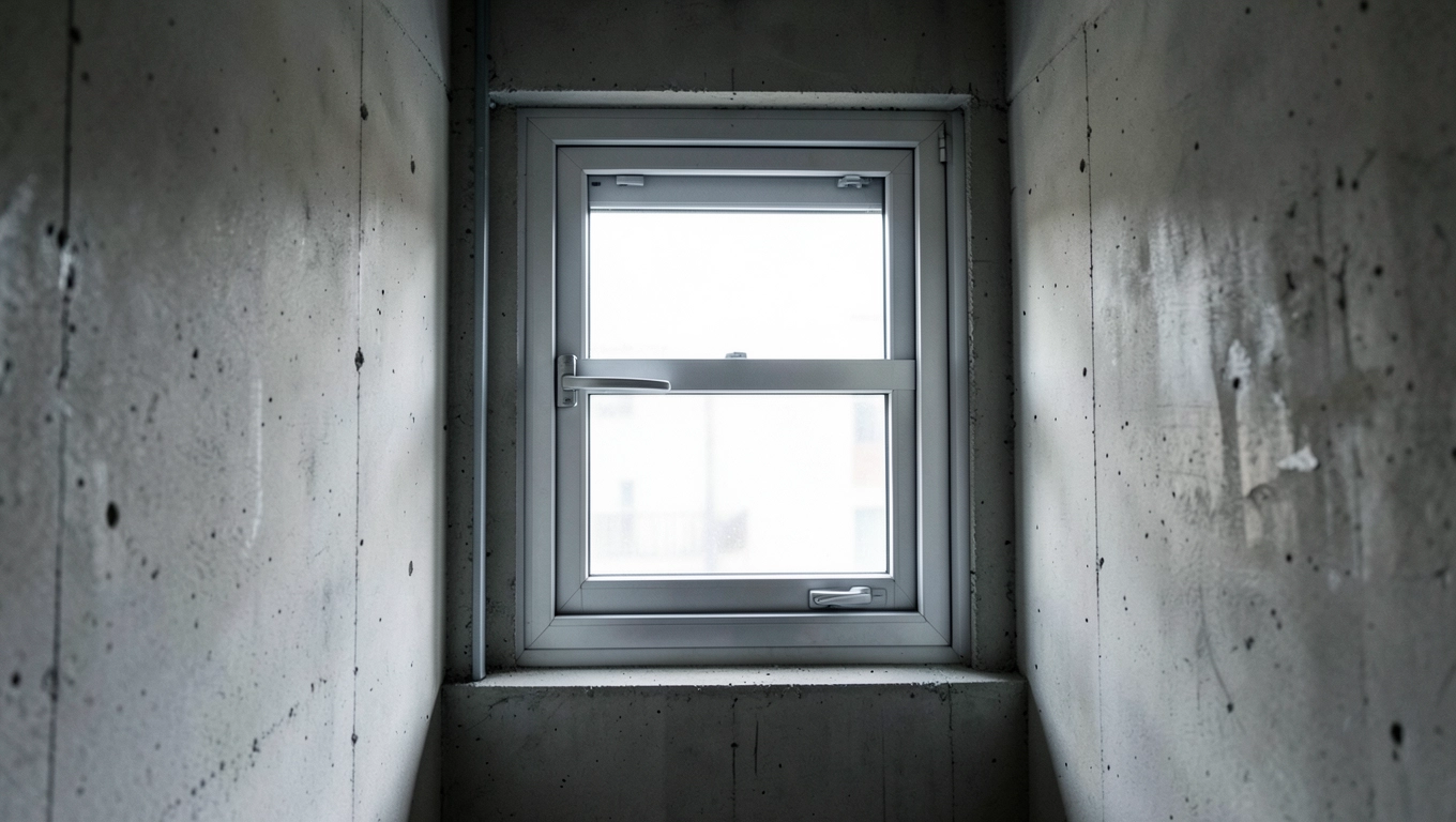 Zamykanie okien na klatce schodowej