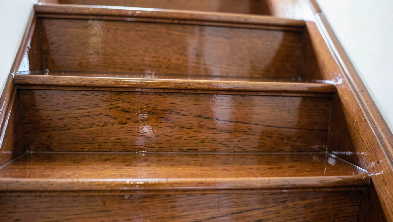 Żywicą epoksydowa na schody drewniane