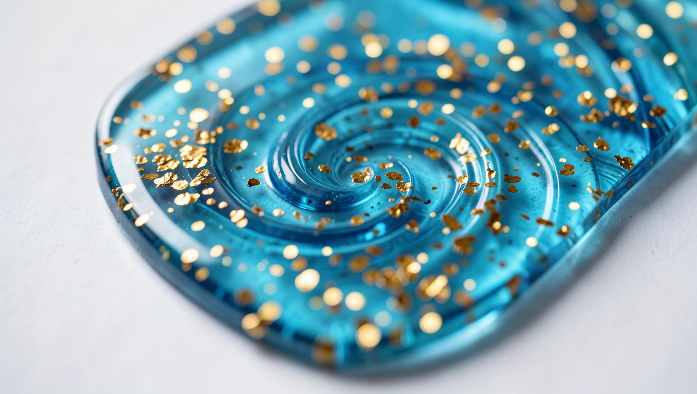 Żywicą epoksydowa z płatkami