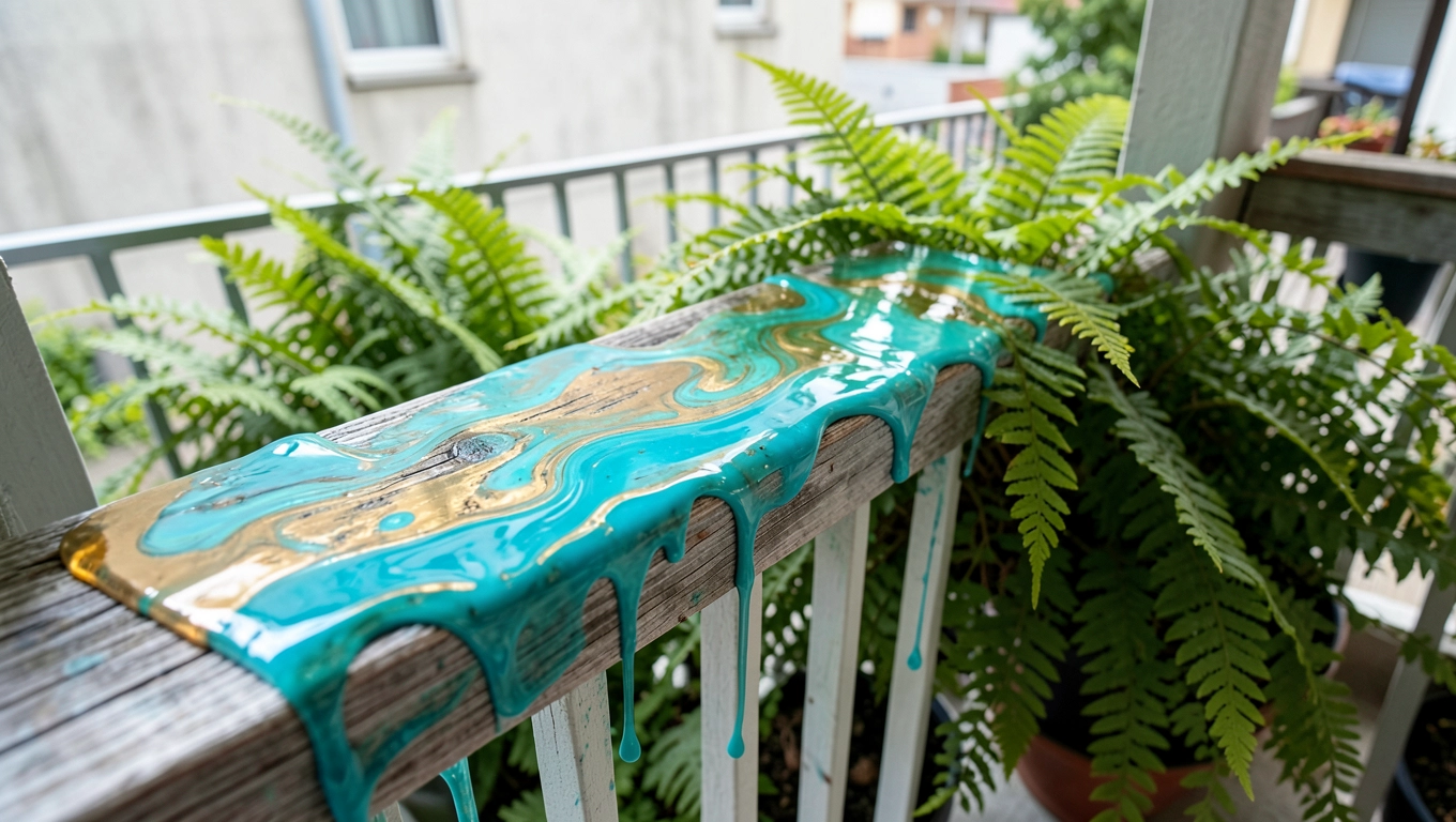 Żywica na balkonie