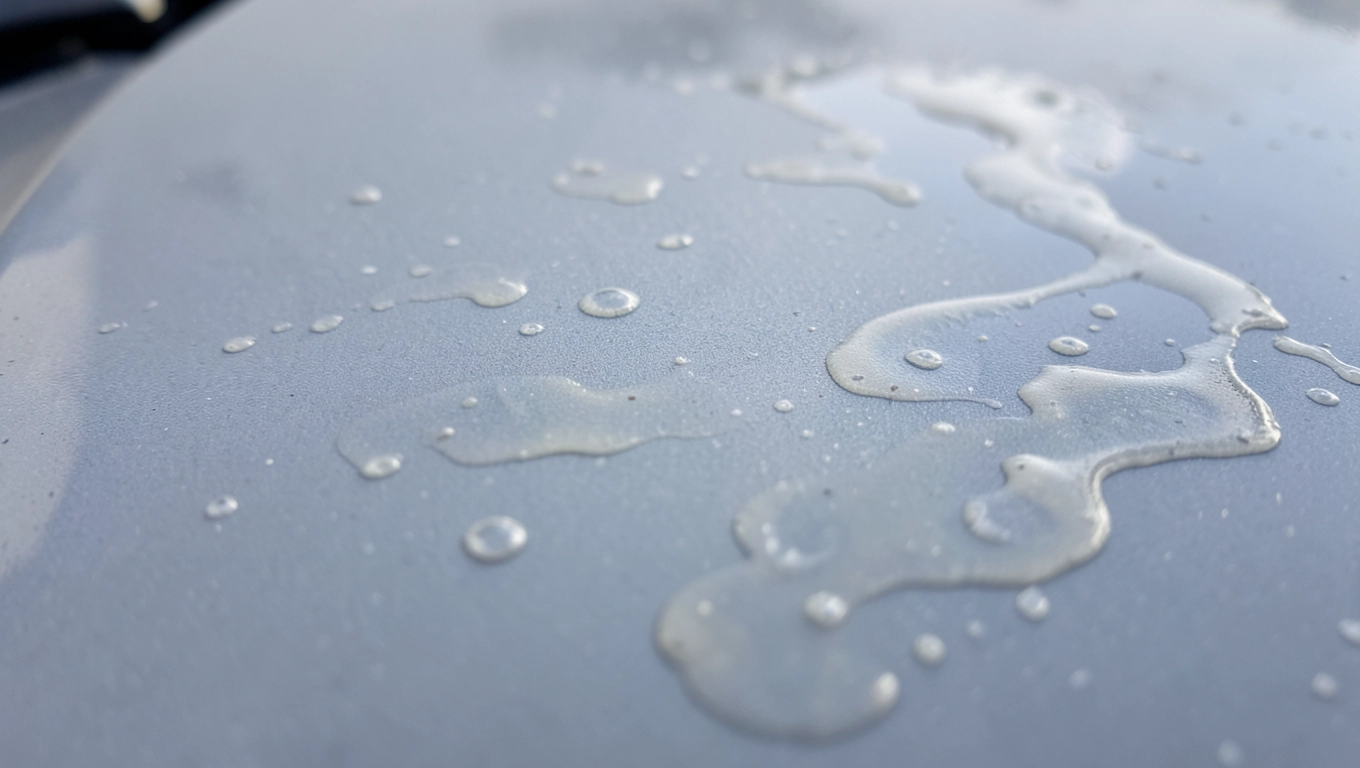 Żywica na lakierze samochodowym