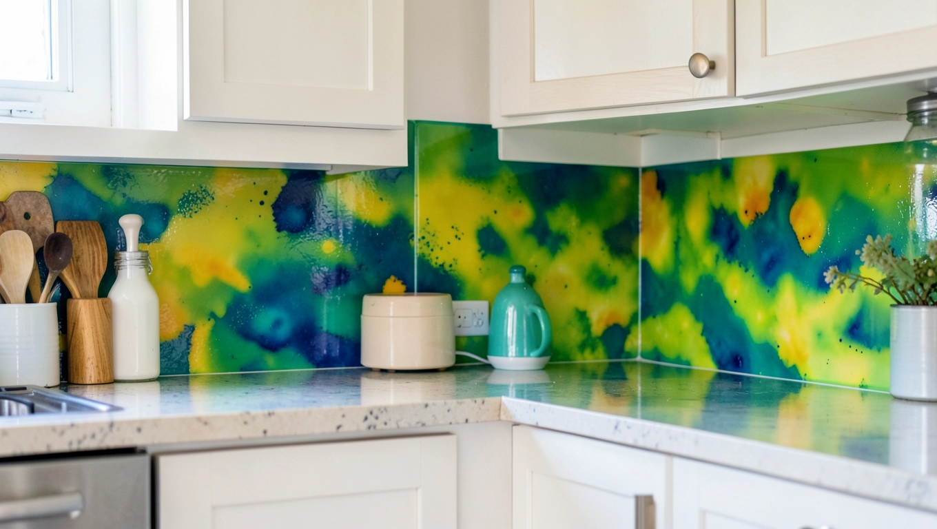 Żywica na ścianę w kuchni