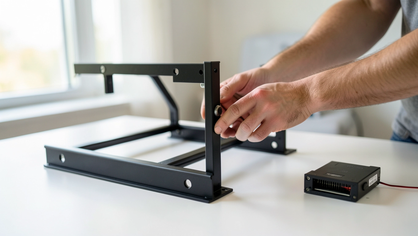 Montaż, ergonomia i działanie lasera