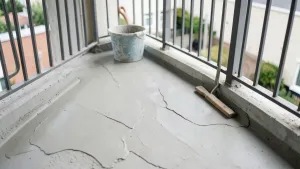 Czym wyrównać balkon pod żywicę