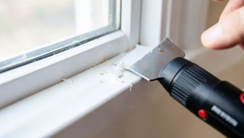 Jak usunąć taśmę klejącą z okna plastikowego