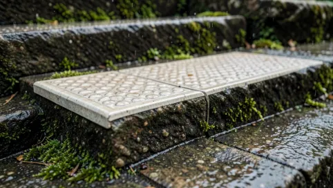płytki na schodach zewnętrznych