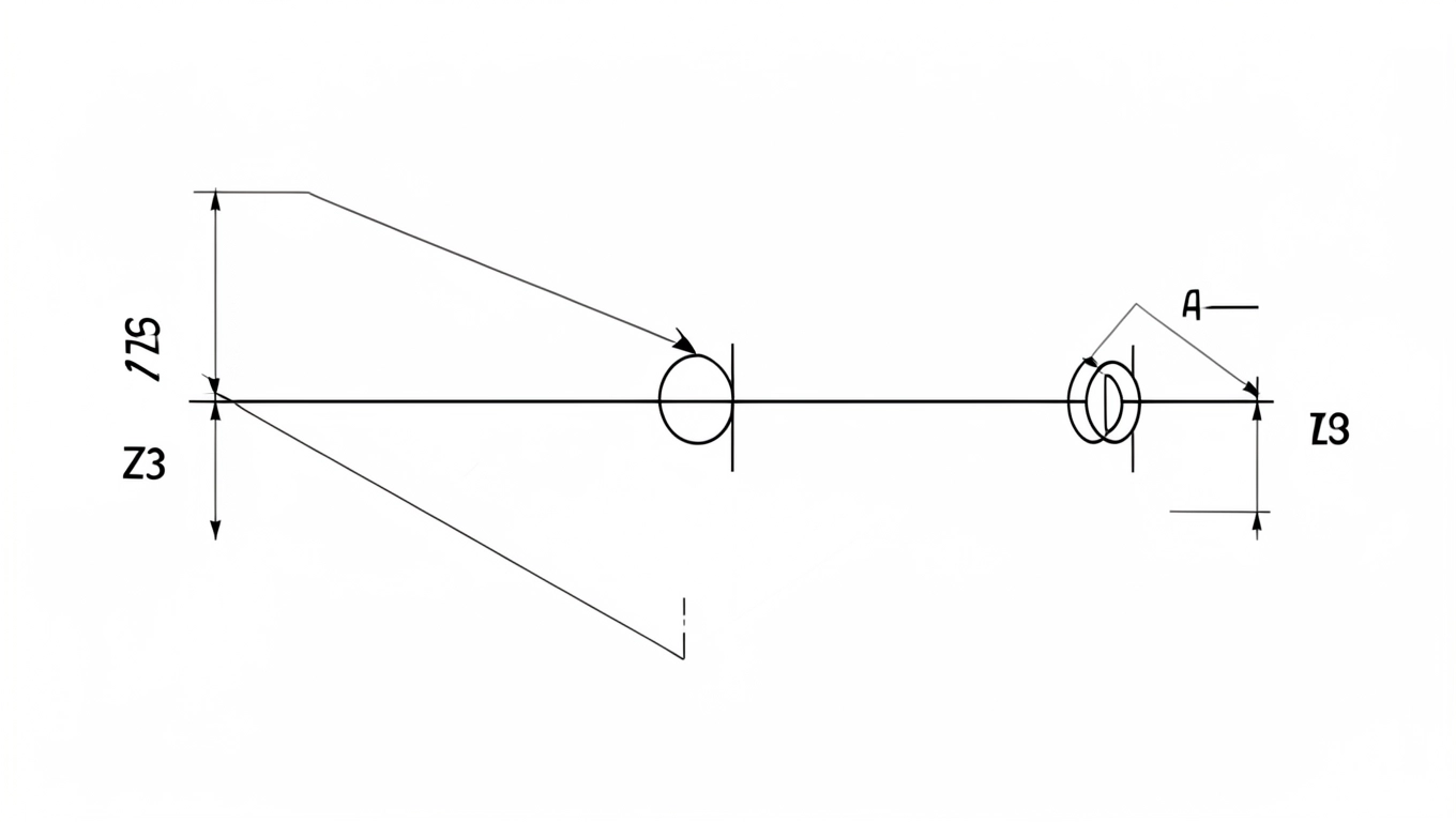 Symbole i oznaczenia spoiny Z3 na rysunku technicznym wg PN-EN ISO 2553